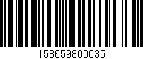 Código de barras (EAN, GTIN, SKU, ISBN): '158659800035'
