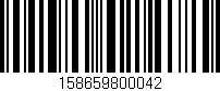 Código de barras (EAN, GTIN, SKU, ISBN): '158659800042'
