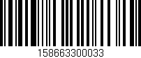 Código de barras (EAN, GTIN, SKU, ISBN): '158663300033'