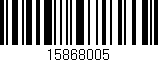 Código de barras (EAN, GTIN, SKU, ISBN): '15868005'