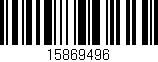 Código de barras (EAN, GTIN, SKU, ISBN): '15869496'