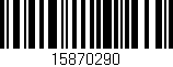 Código de barras (EAN, GTIN, SKU, ISBN): '15870290'