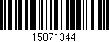 Código de barras (EAN, GTIN, SKU, ISBN): '15871344'