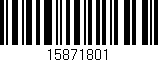 Código de barras (EAN, GTIN, SKU, ISBN): '15871801'