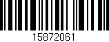 Código de barras (EAN, GTIN, SKU, ISBN): '15872061'