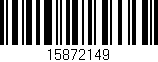 Código de barras (EAN, GTIN, SKU, ISBN): '15872149'