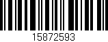 Código de barras (EAN, GTIN, SKU, ISBN): '15872593'