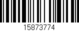 Código de barras (EAN, GTIN, SKU, ISBN): '15873774'