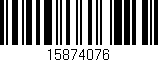 Código de barras (EAN, GTIN, SKU, ISBN): '15874076'