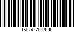 Código de barras (EAN, GTIN, SKU, ISBN): '1587477887888'