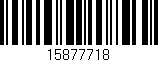 Código de barras (EAN, GTIN, SKU, ISBN): '15877718'