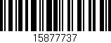 Código de barras (EAN, GTIN, SKU, ISBN): '15877737'