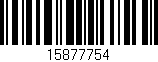 Código de barras (EAN, GTIN, SKU, ISBN): '15877754'