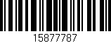 Código de barras (EAN, GTIN, SKU, ISBN): '15877787'