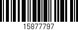 Código de barras (EAN, GTIN, SKU, ISBN): '15877797'