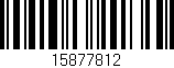 Código de barras (EAN, GTIN, SKU, ISBN): '15877812'