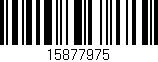 Código de barras (EAN, GTIN, SKU, ISBN): '15877975'