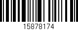 Código de barras (EAN, GTIN, SKU, ISBN): '15878174'