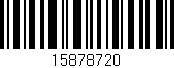 Código de barras (EAN, GTIN, SKU, ISBN): '15878720'