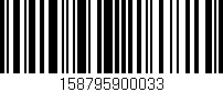 Código de barras (EAN, GTIN, SKU, ISBN): '158795900033'