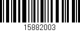 Código de barras (EAN, GTIN, SKU, ISBN): '15882003'