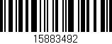 Código de barras (EAN, GTIN, SKU, ISBN): '15883492'