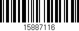 Código de barras (EAN, GTIN, SKU, ISBN): '15887116'