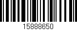 Código de barras (EAN, GTIN, SKU, ISBN): '15888650'