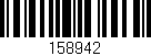 Código de barras (EAN, GTIN, SKU, ISBN): '158942'