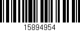 Código de barras (EAN, GTIN, SKU, ISBN): '15894954'