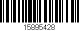 Código de barras (EAN, GTIN, SKU, ISBN): '15895428'