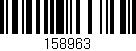 Código de barras (EAN, GTIN, SKU, ISBN): '158963'
