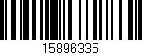 Código de barras (EAN, GTIN, SKU, ISBN): '15896335'