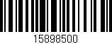 Código de barras (EAN, GTIN, SKU, ISBN): '15898500'