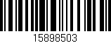 Código de barras (EAN, GTIN, SKU, ISBN): '15898503'