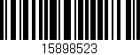Código de barras (EAN, GTIN, SKU, ISBN): '15898523'