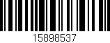 Código de barras (EAN, GTIN, SKU, ISBN): '15898537'