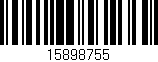 Código de barras (EAN, GTIN, SKU, ISBN): '15898755'