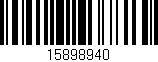 Código de barras (EAN, GTIN, SKU, ISBN): '15898940'