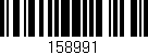 Código de barras (EAN, GTIN, SKU, ISBN): '158991'