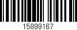 Código de barras (EAN, GTIN, SKU, ISBN): '15899167'