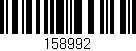 Código de barras (EAN, GTIN, SKU, ISBN): '158992'