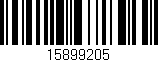 Código de barras (EAN, GTIN, SKU, ISBN): '15899205'
