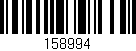 Código de barras (EAN, GTIN, SKU, ISBN): '158994'