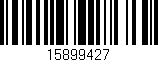 Código de barras (EAN, GTIN, SKU, ISBN): '15899427'