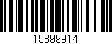 Código de barras (EAN, GTIN, SKU, ISBN): '15899914'