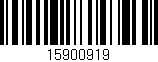 Código de barras (EAN, GTIN, SKU, ISBN): '15900919'