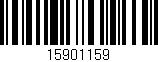 Código de barras (EAN, GTIN, SKU, ISBN): '15901159'