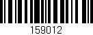 Código de barras (EAN, GTIN, SKU, ISBN): '159012'