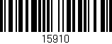 Código de barras (EAN, GTIN, SKU, ISBN): '15910'